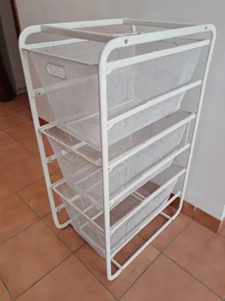 Cajonera Metálica Ikea con 3 cestas