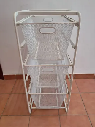 Cajonera Metálica Ikea con 3 cestas