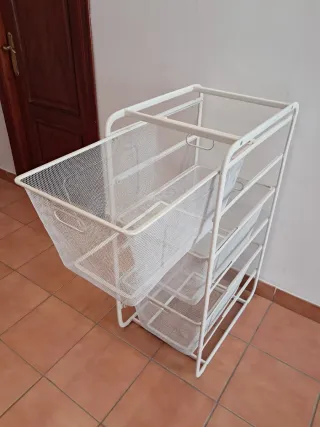 Cajonera Metálica Ikea con 3 cestas