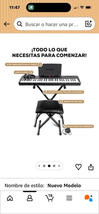 Teclado Piano Alesis Melody 61