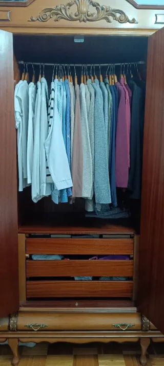 Dormitorio completo madera maciza