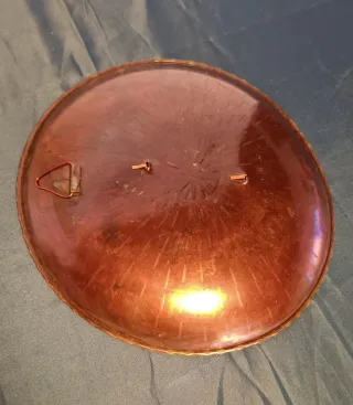 Piatto vintage in rame da parete 23 cm