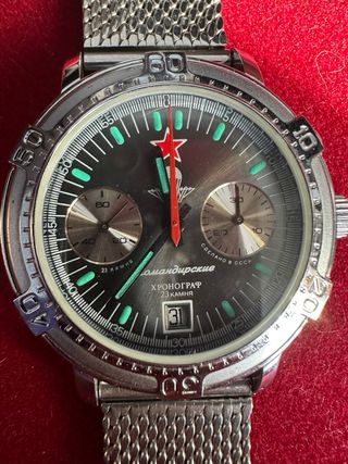 Cronógrafo Poljot Komandirskie 3133
