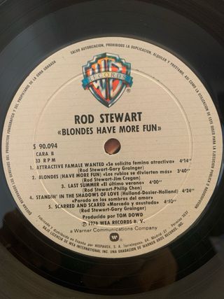 Rod Stewart - Blondes Have More Fun Vinilo