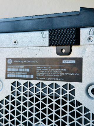 Torre HP Omen Gaming i5 1050