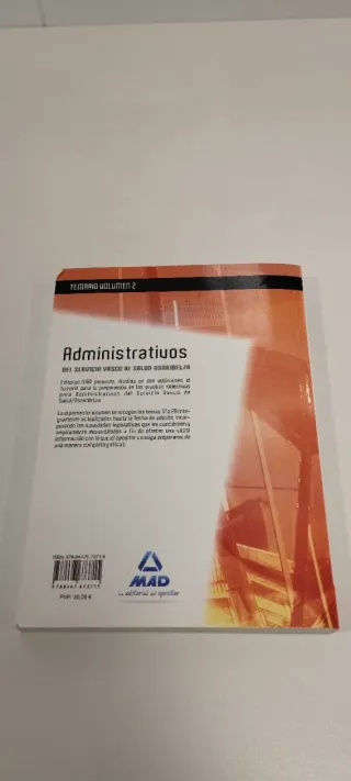 Temario Administrativos Osakidetza, vol. 2