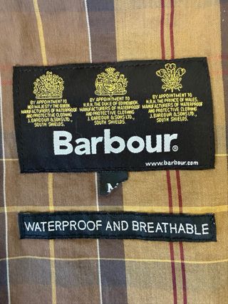 Chaqueta Barbour Talla M Beige Camel