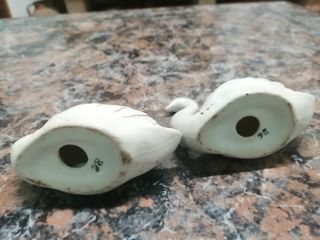 Conjunto 2 Cisnes Decorativos Antigos