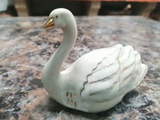 Conjunto 2 Cisnes Decorativos Antigos