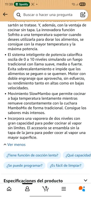 Cecotec Mambo 10090 Robot Cocina