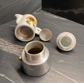 Moka vintage girasole 1 tazza ceramica