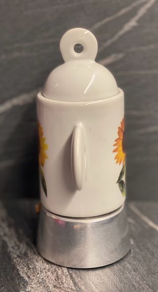 Moka vintage girasole 1 tazza ceramica