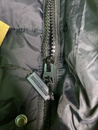 Abrigo de plumas Negro