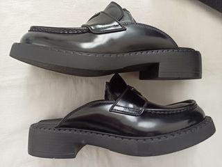 Sabot Prada Pelle Spazzolata Nero 41.5