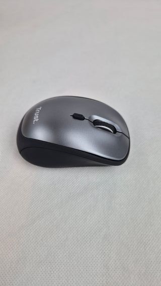 Ratón Inalámbrico Trust Silencioso Gris Negro