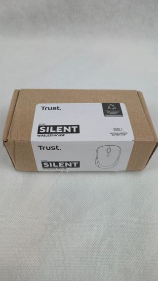 Ratón Inalámbrico Trust Silencioso Gris Negro