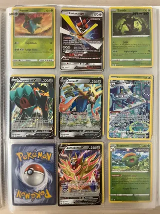 Álbum de cartas Pokémon V, GX, VMAX cromos
