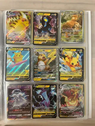 Álbum de cartas Pokémon V, GX, VMAX cromos