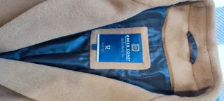 Abrigo largo marrón Green Coast Talla L