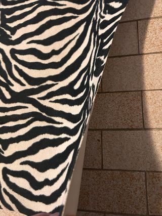 Tappeto zebrato bianco e nero