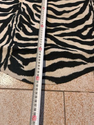 Tappeto zebrato bianco e nero