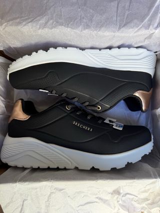 Skechers Uno Lite Metallic Shimmers Mujer