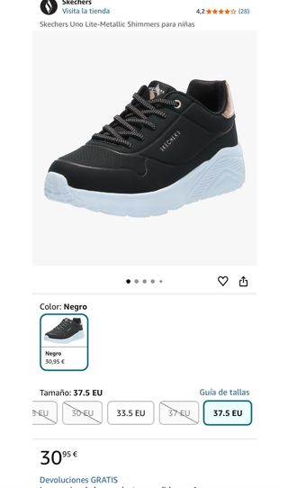 Skechers Uno Lite Metallic Shimmers Mujer