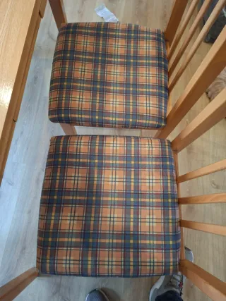 Mesa comedor extensible madera +6 sillas