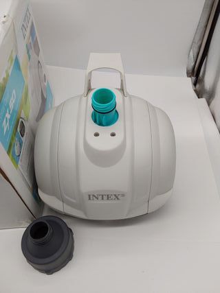 Intex 55251 - Robot limpiafondos piscina Krystal Clear ZX50, Limpiador fondo piscina automático, Manguera 6.5m antienrredos, rec
