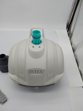 Intex 55251 - Robot limpiafondos piscina Krystal Clear ZX50, Limpiador fondo piscina automático, Manguera 6.5m antienrredos, rec