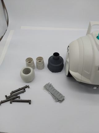 Intex 55251 - Robot limpiafondos piscina Krystal Clear ZX50, Limpiador fondo piscina automático, Manguera 6.5m antienrredos, rec