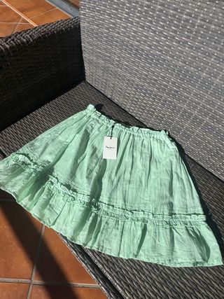 Falda Pepe Jeans verde talla 38