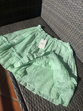 Falda Pepe Jeans verde talla 38