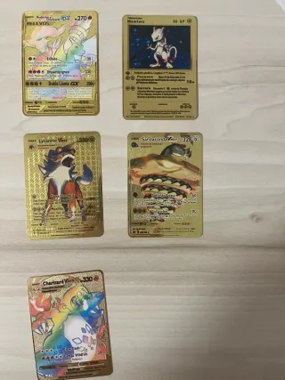 Cartas Pokémon Doradas