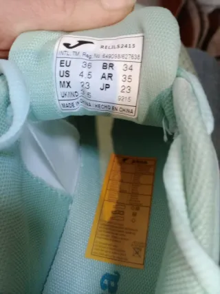 Zapa Joma Elite Lady 2415 Turquesa T 36-37-39