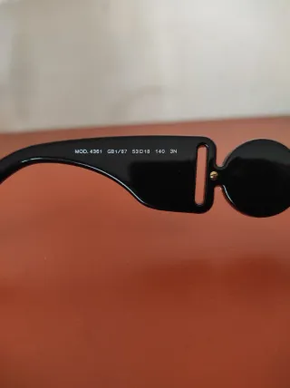 Occhiali Versace Nero Oro Medusa