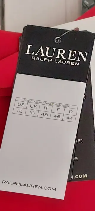 Vestido fiesta Lauren Ralph Lauren rojo