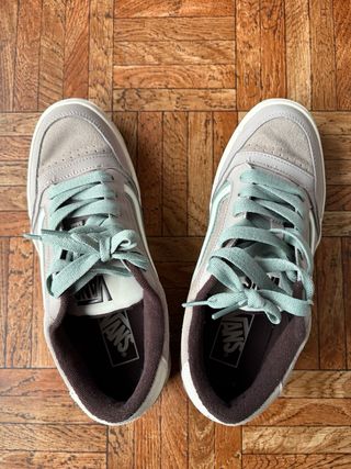 Zapatillas Vans Mujer Beige/Teal