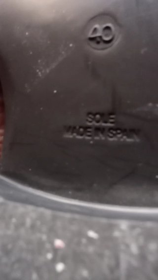Botín hombre piel negro talla 40