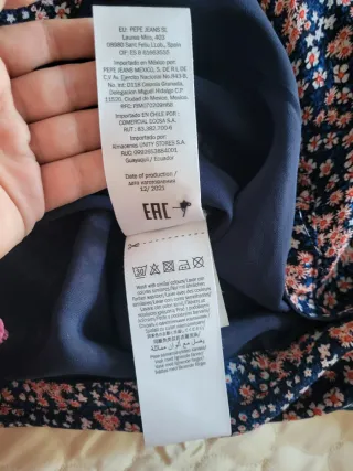 Vestido Pepe Jeans floral azul