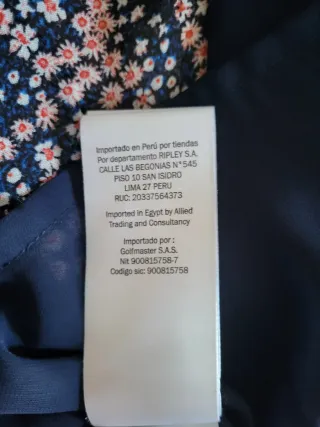 Vestido Pepe Jeans floral azul