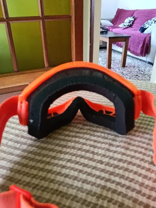 Gafas Motocross 100% Naranja y Blanco