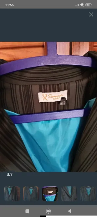 Chaqueta americana rayas mujer