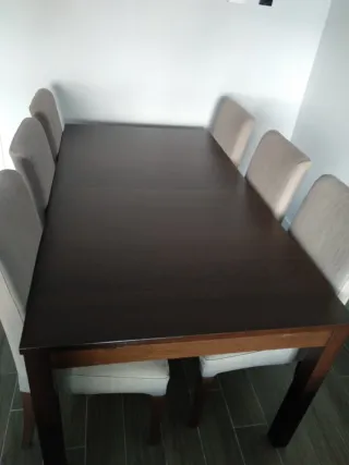 Mesa comedor y 6 sillas Bjursta