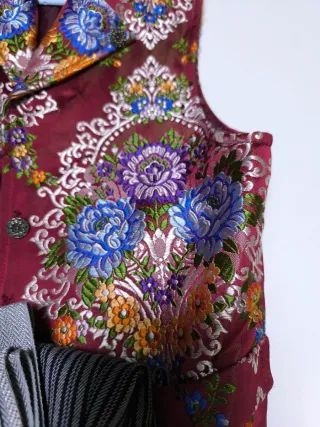 Traje fallero completo multicolor 8 - 10 años