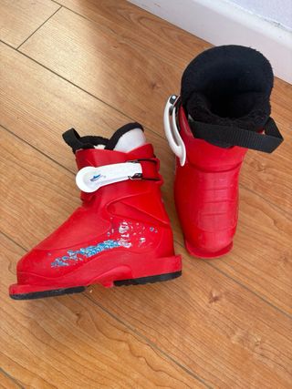 Botas de esquí infantiles rojas