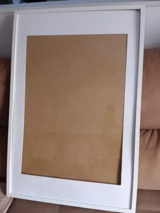 Cuadro marco fotos blanco madera Ikea