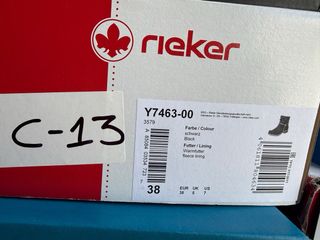 Botines Rieker Mujer Y7463 Azul/Marrón