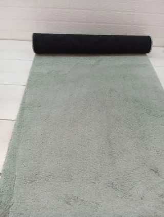 Tappeto Morbido a Pelo Corto Verde Oliva 60x110