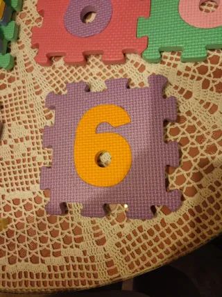 Alfombra Puzzle Bebé Números Colores